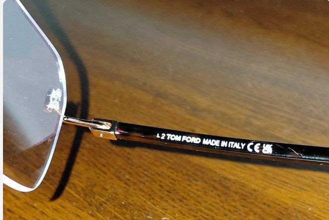 NEW Tom Ford FT5934-B 028 54 Rimless Eyeglasses Rose Gold Titanium Frame Elegant
