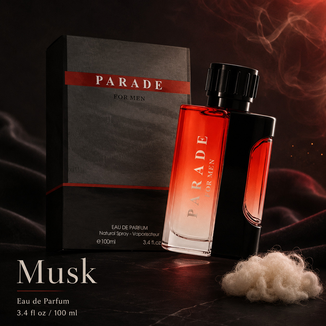 Men’s Cologne Parade EDP Spray 3.4 Oz Long Lasting Fragrance for Men