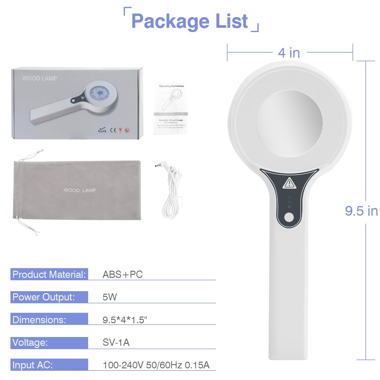 LED Facial Lamp with Adjustable Arm, Skin Care Light Therapy for Spa & Home Use