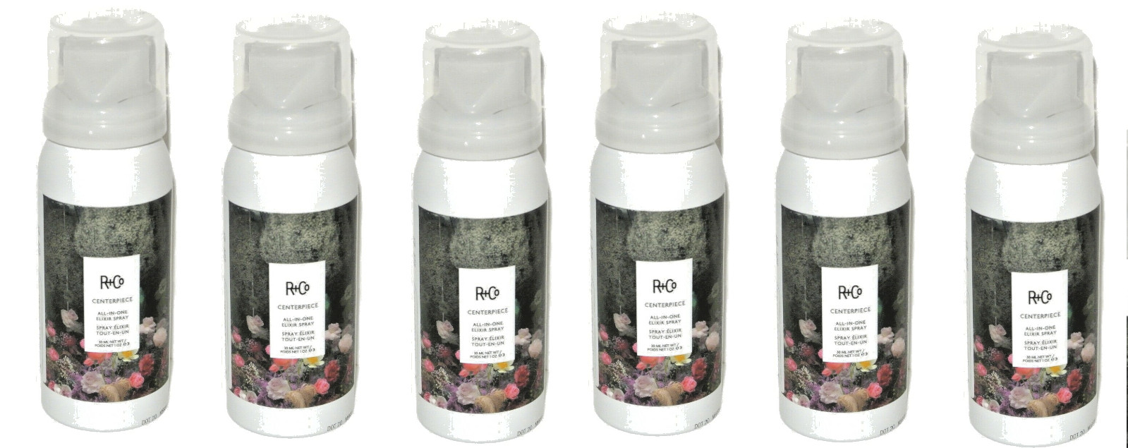R+Co Centerpiece All-In-One Elixir Spray – Shine, Detangles, Hydrates – 1 oz x6