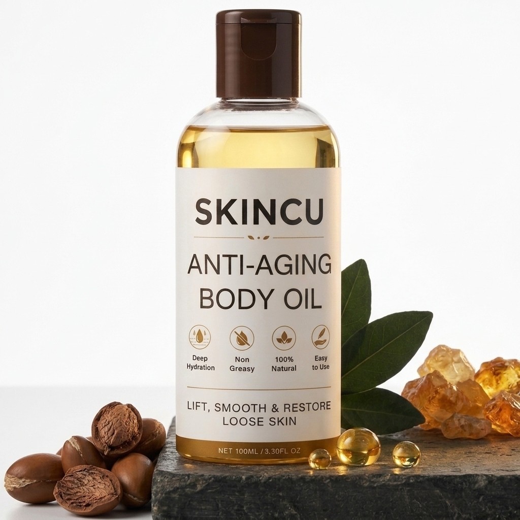 Skincu Glow Remedy Anti-Aging Body Oil – Skin Tightening & Firming Formula 100ml