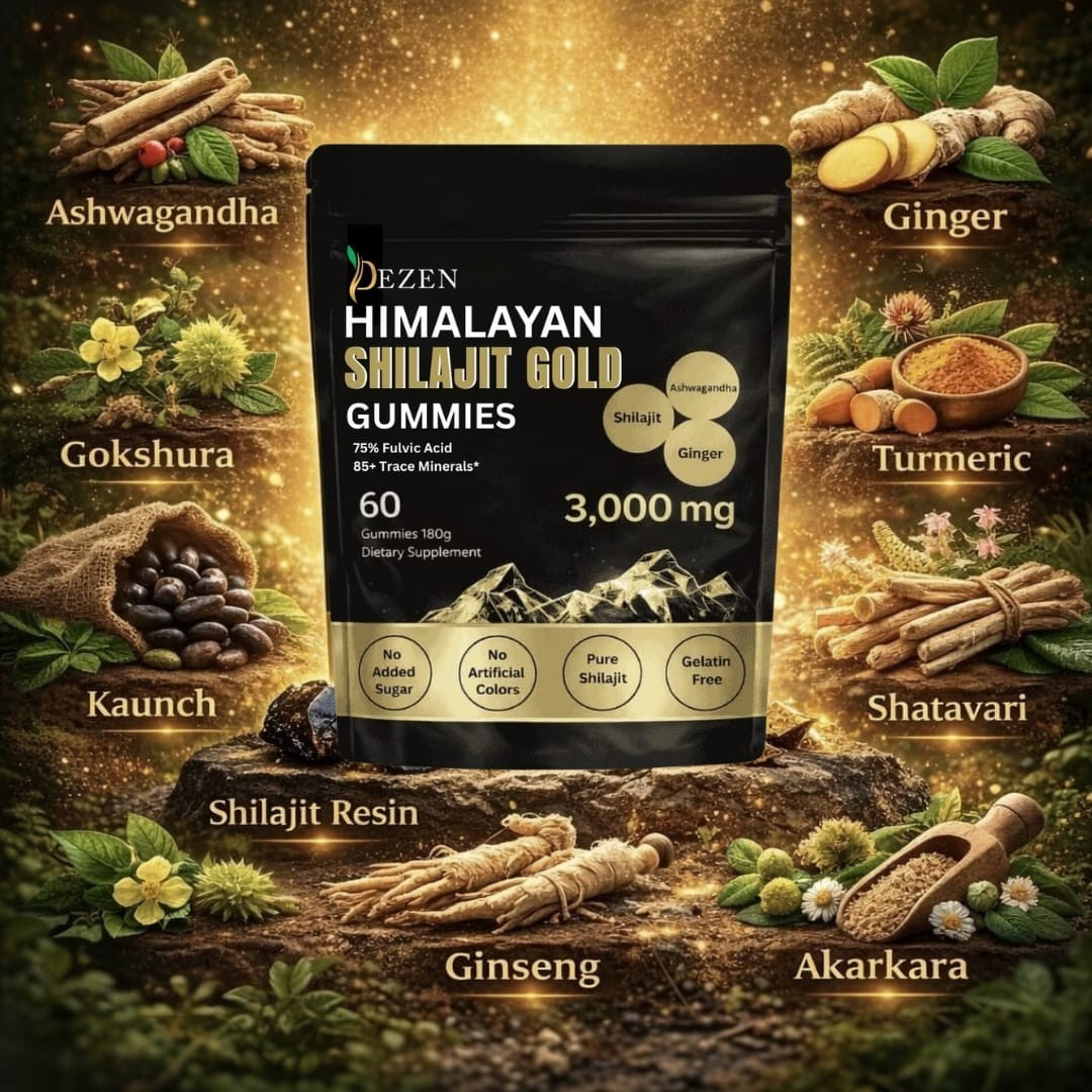 LOCRED Pure Himalayan Shilajit Gummies with Ashwagandha, 60 Count