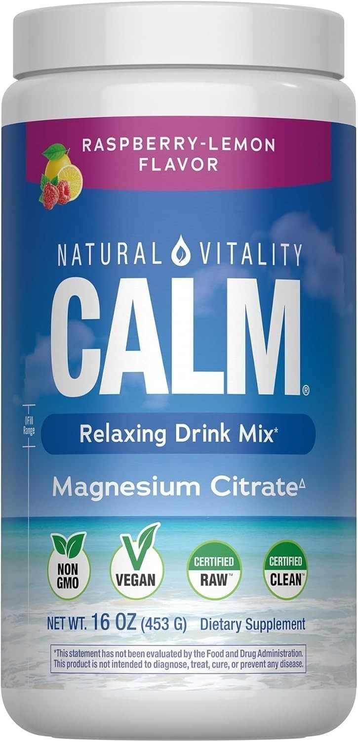 NEW Natural Vitality CALM MaxCalm Magnesium Powder – Vegan, 16 oz