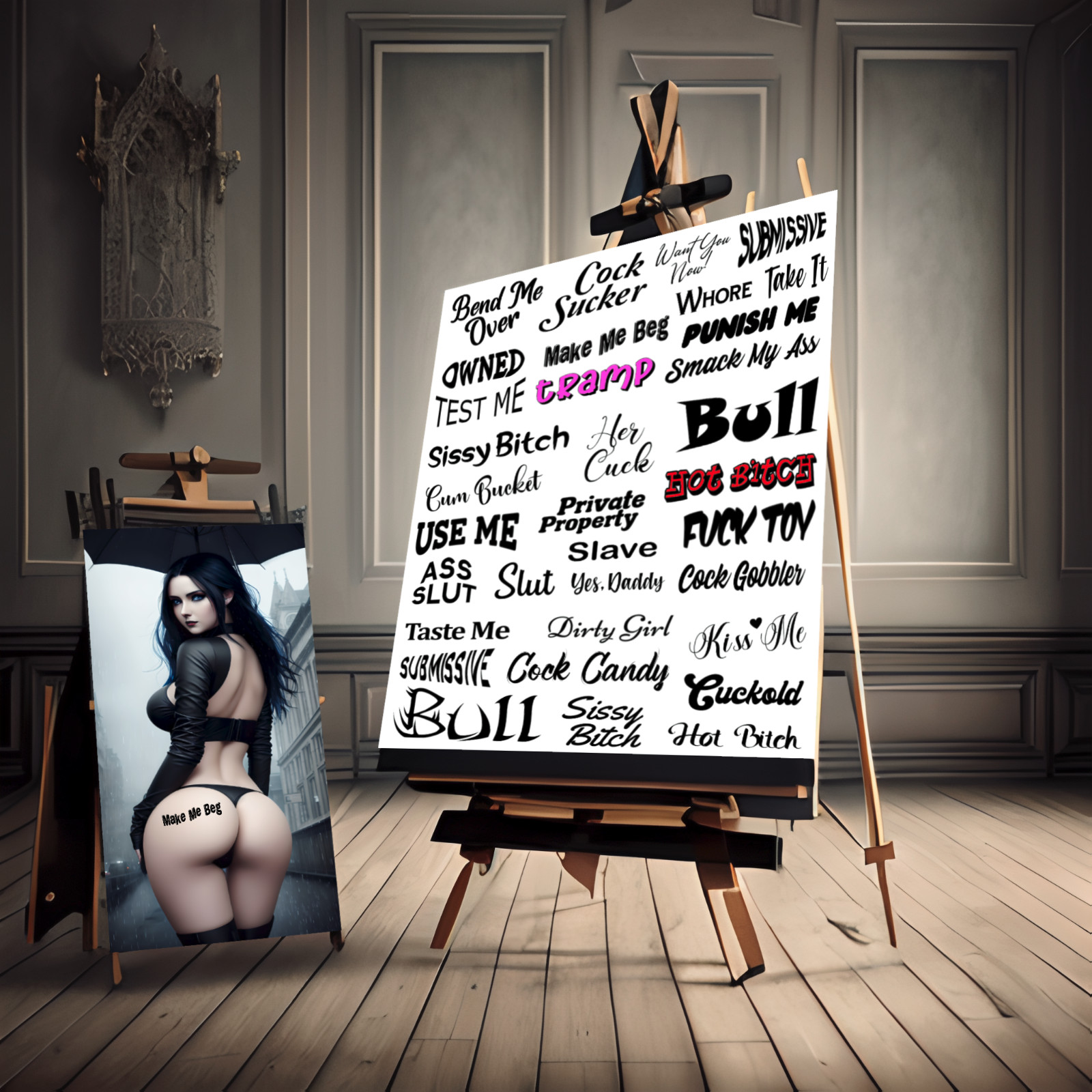 34 BDSM Temporary Tattoos Adult Body Art for Master Slave Kinky Sex Naughty XXX