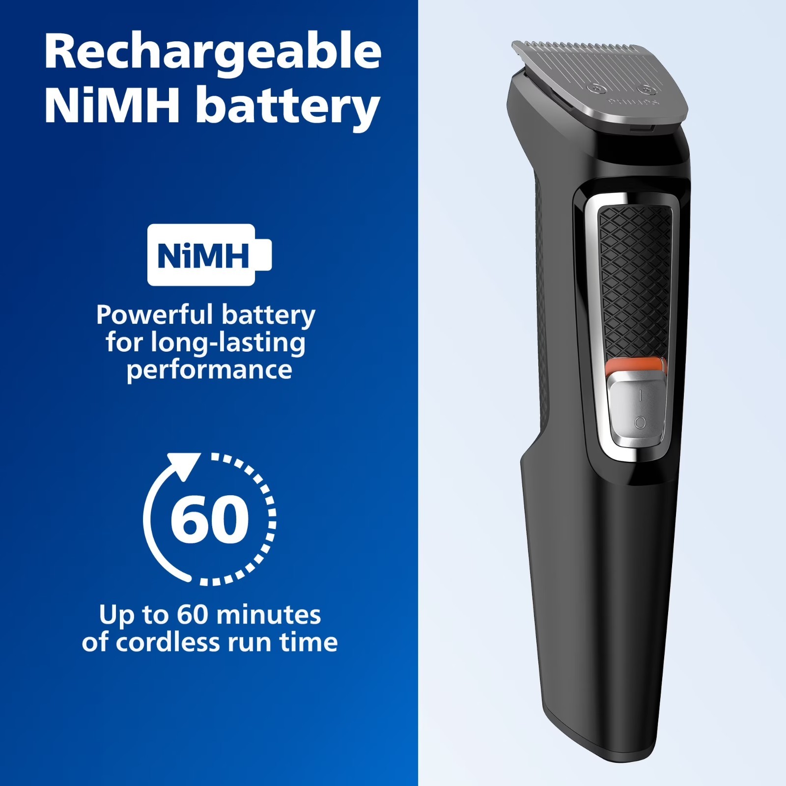 Philips Norelco Multigroom 3000 Cordless Beard Hair Trimmer MG3740/40 Kit