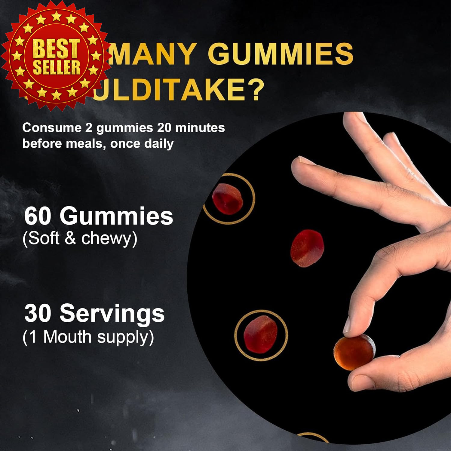 Vitacore Shilajit Gummies 60 Count Himalayan Fulvic Acid Gluten-free Formula