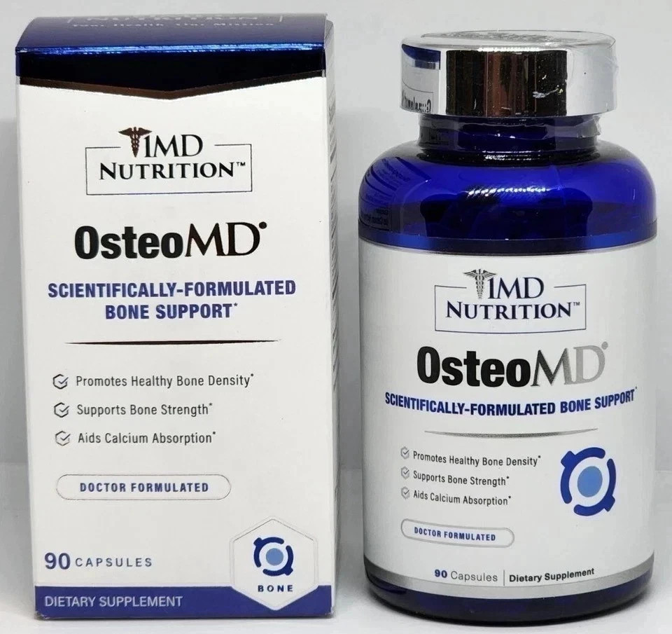 2 Pk 1MD Nutrition OsteoMD Bone Health Support 90 Softgels Exp 12/2027
