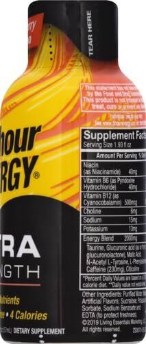 5-Hour Energy Extra Strength Sugar Free Strawberry/Banana 1.93 oz. ( Pack of 12)