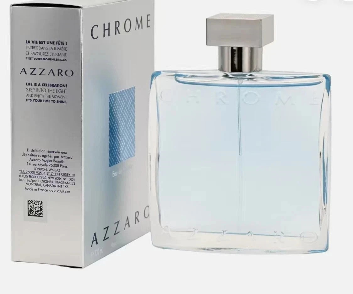 CHROME by Loris Azzaro for Men Cologne 3.3 oz / 3.4 oz EDT New in Box