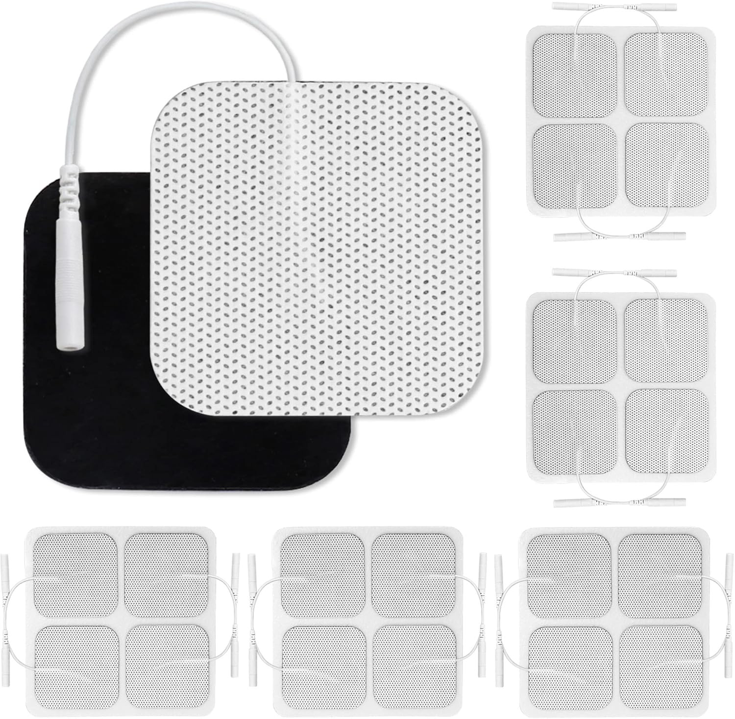 TENS Unit Electrode Pads 2×2 Inch 20PCS Reusable Latex Free