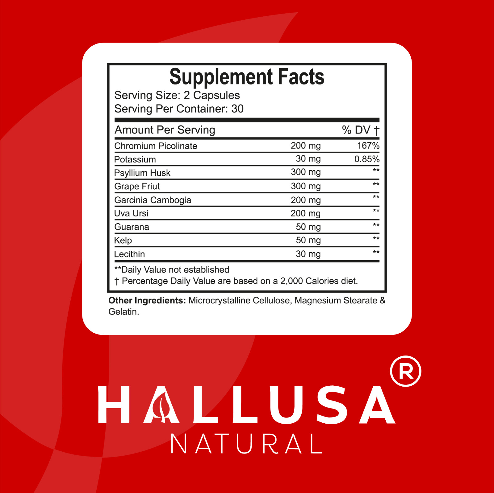 HALLDIET FORTE – Weight & Diet Management Support – Appetite Control – 60 Caps