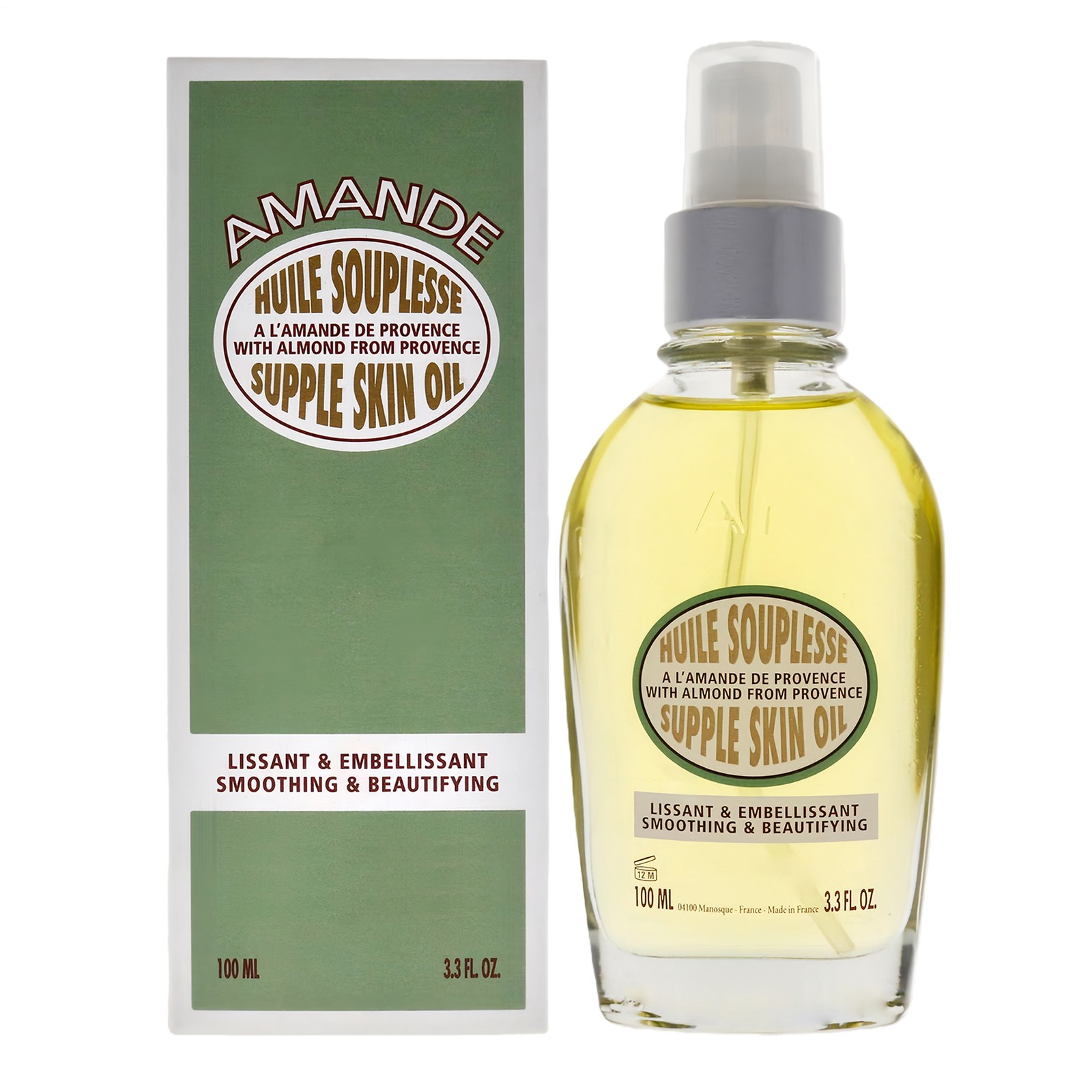 2PCS L’Occitane Almond Supple Skin Oil oz Unisex, for 3.4 Nourishing Body Oil