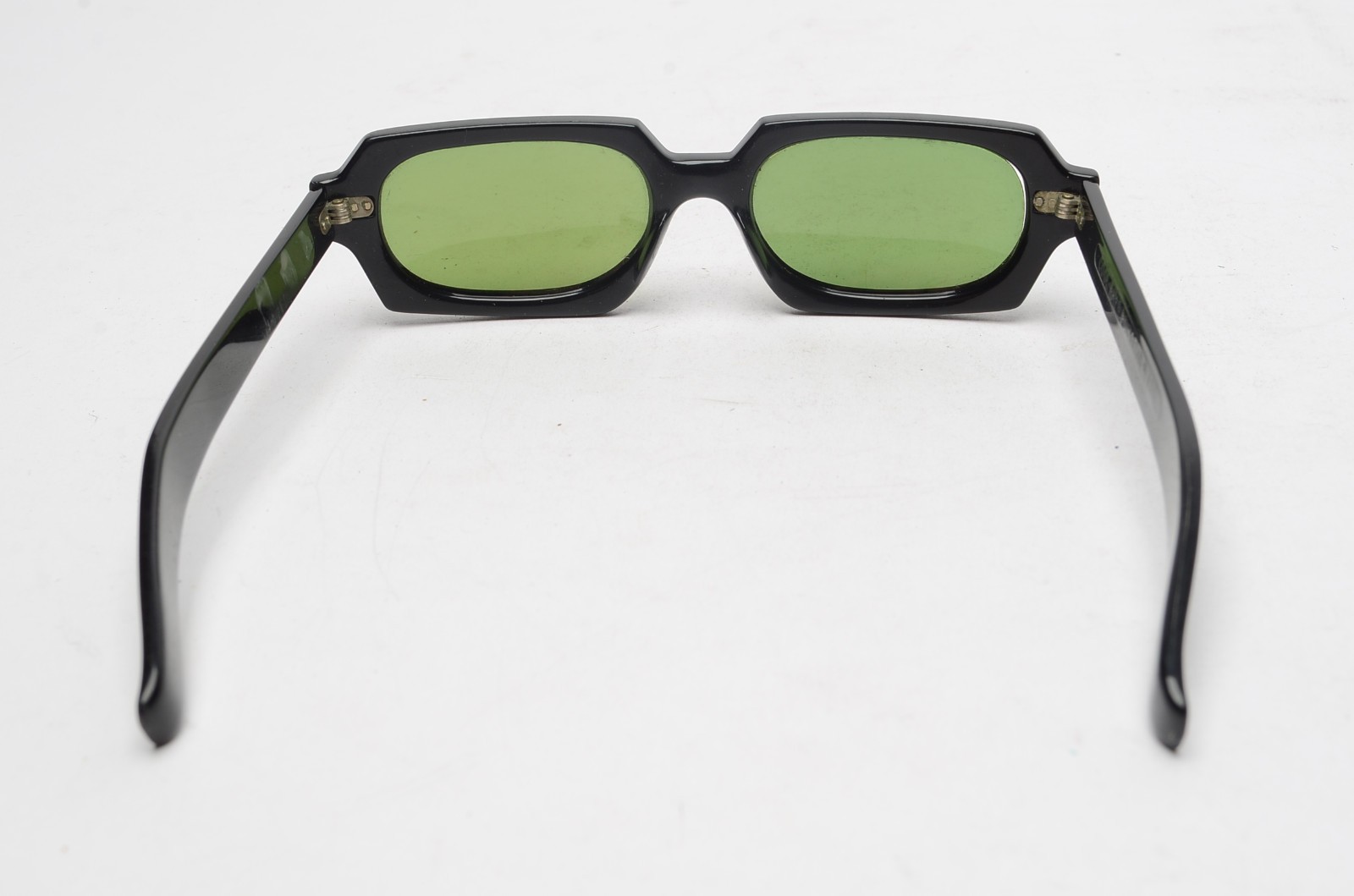 Vintage Cool-Ray Polaroid #120 Black Green Lens Sunglasses w/ Ray-Ban Case