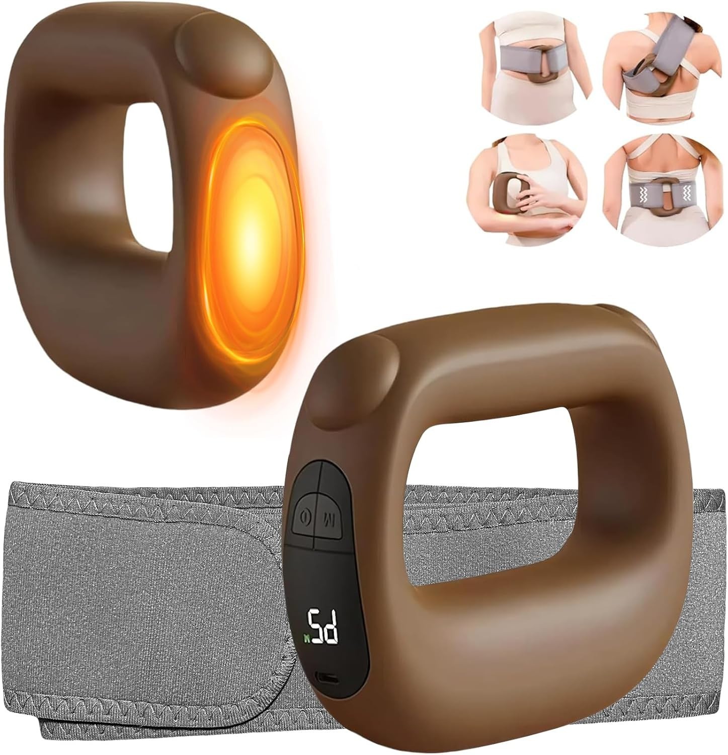 Versatile Heated Massage Gun for Fatigue Relief – Ideal for Athletes & Daily Use