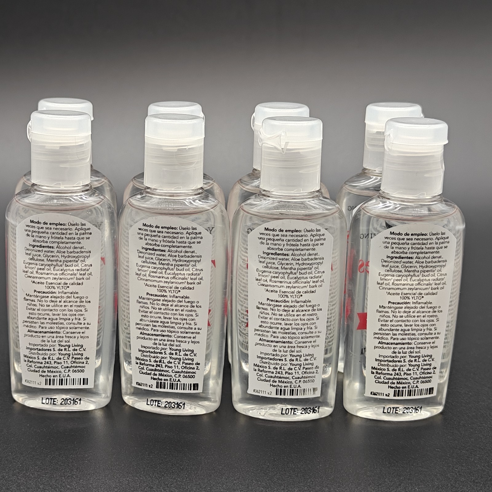 8 Pack Young Living Thieves Waterless Hand Sanitizer 1 FL Oz 29ml Each Free Ship