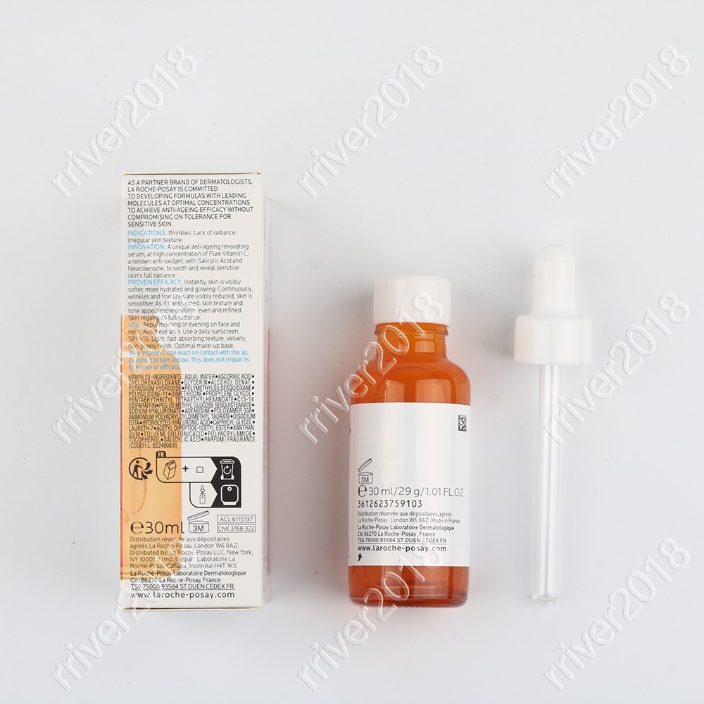 La Roche-Posay 10% Pure Vitamin C Serum Anti-Wrinkle and Anti-Aging 3 pack US
