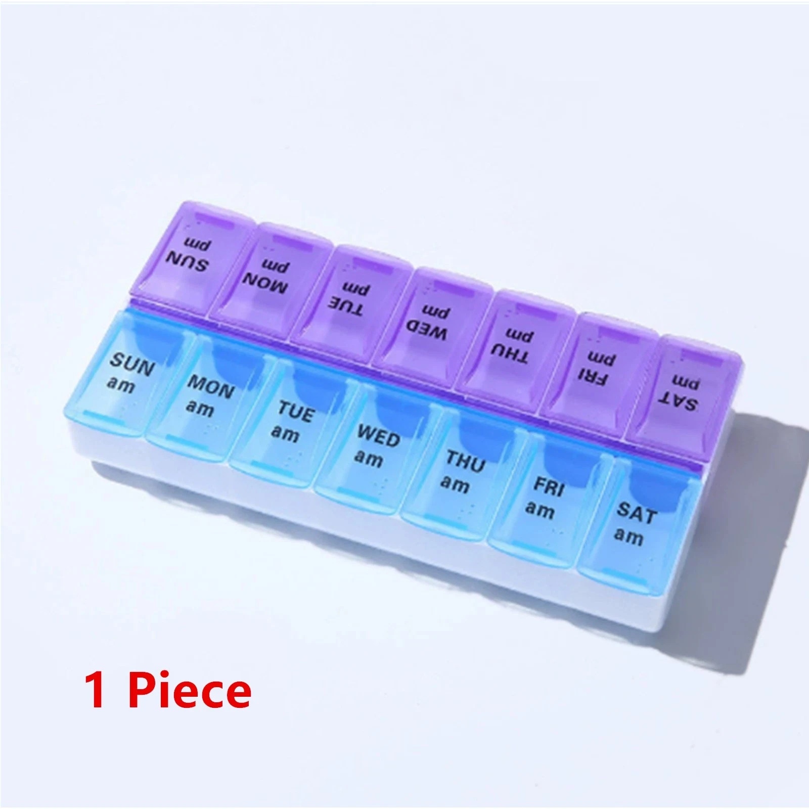 1~3 PC Weekly Pill Box Organizer Twice a Day 7-Day AMPM Medicine Organizer Case