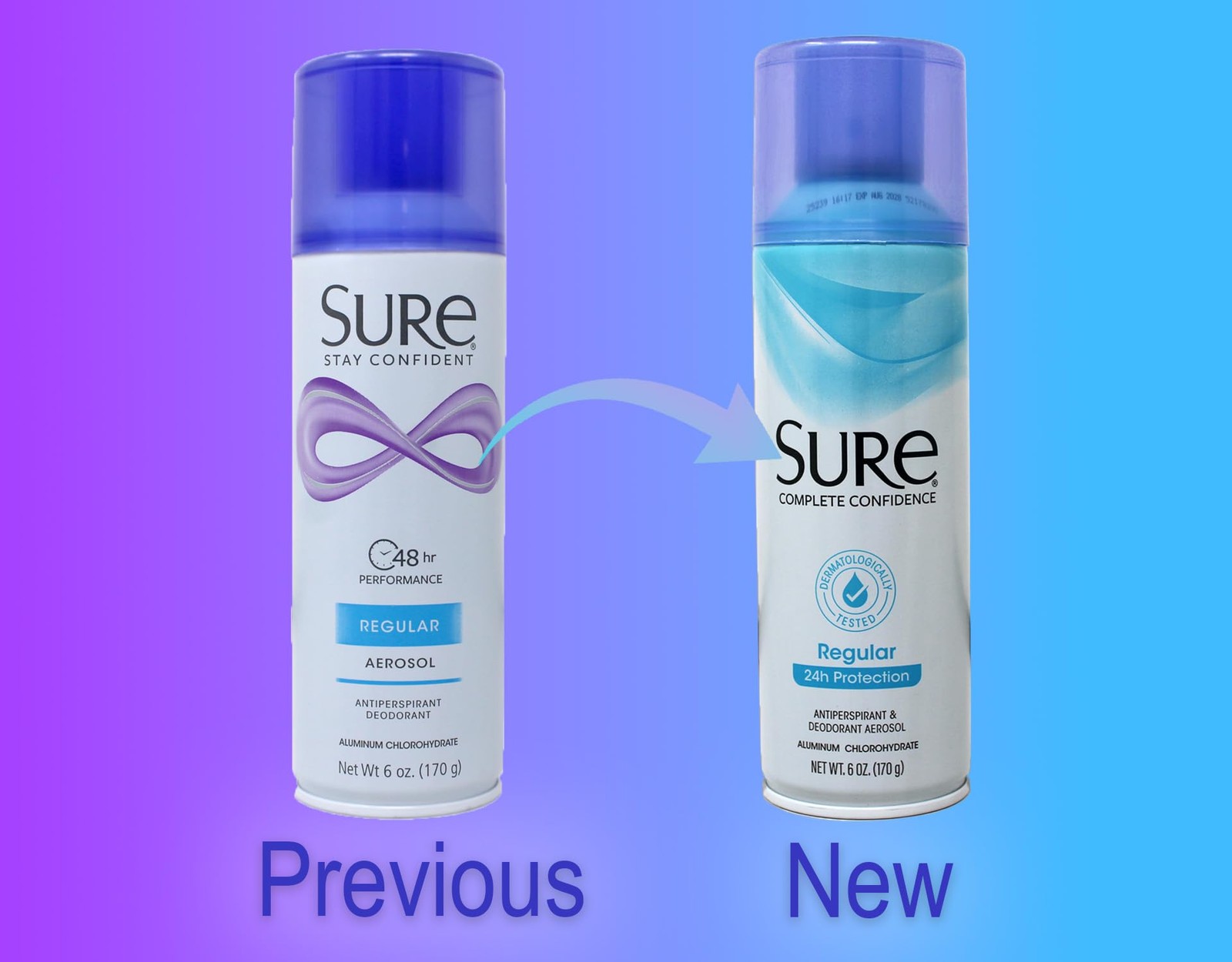 Sure Regular Scent Aerosol Antiperspirant and 6 Ounce (Pack of 3), Multi