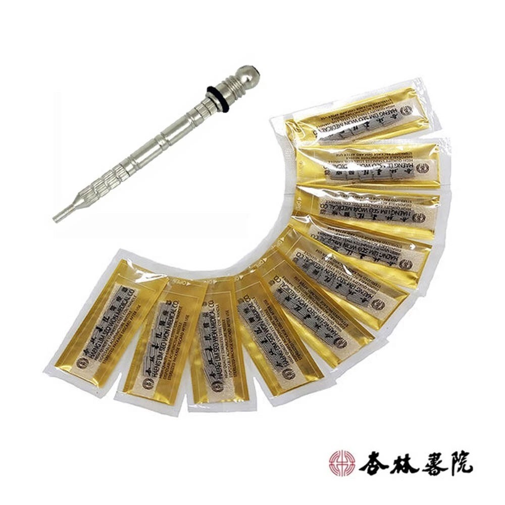 HaengLim 0.16x7mm Suji Sujok Acupuncture Hand Needle 5.000 pcs + Injector 1 pcs