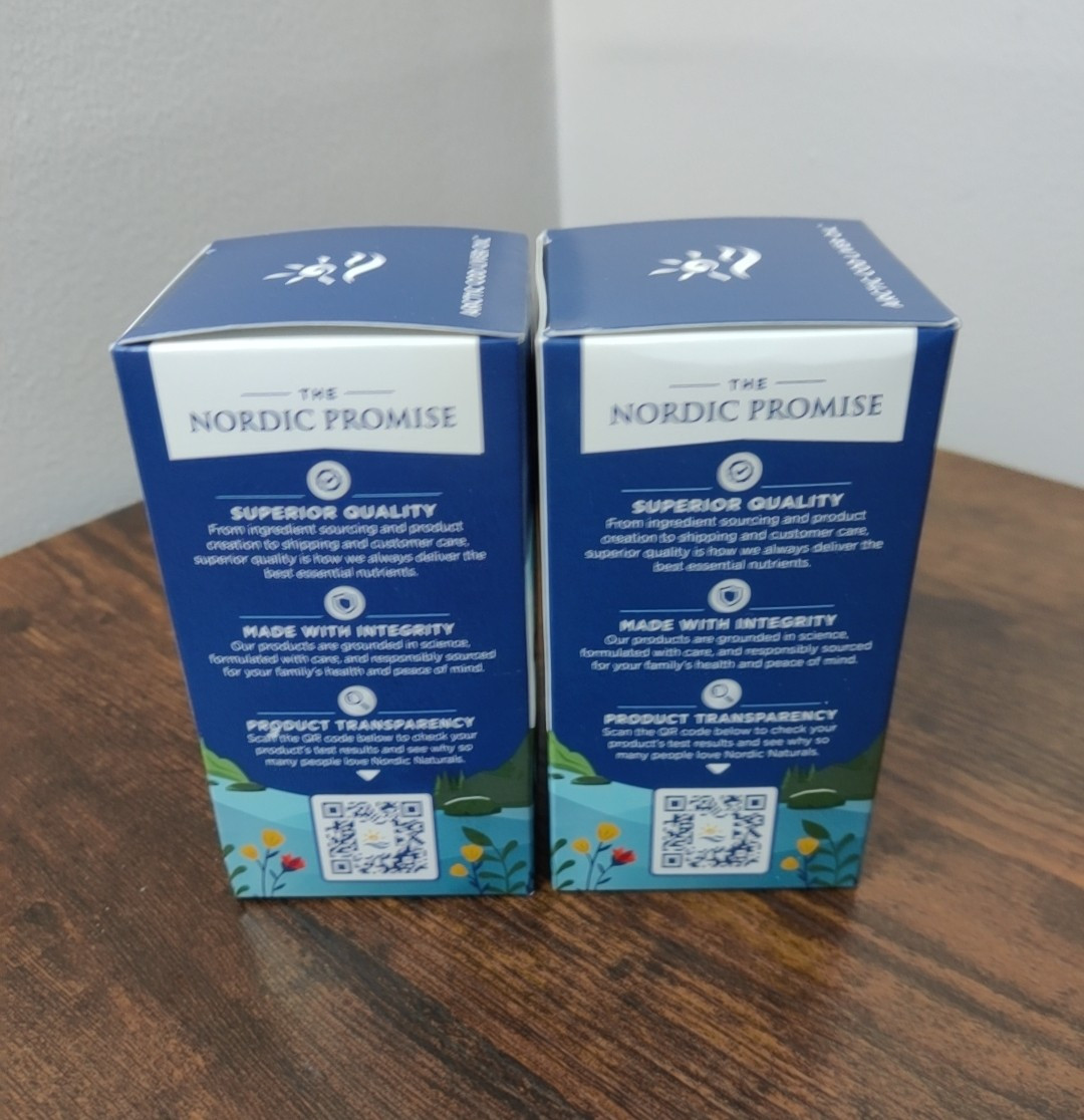 Nordic Naturals Arctic Cod Liver Oil Softgels Lemon 2×90 (180 Ct) Expire 07/27