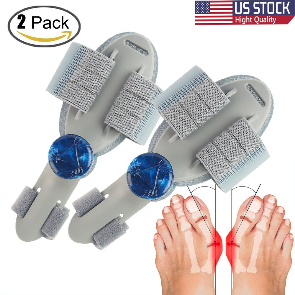 2PCS Bunion Fix Toe Valgus Corrector Big Toe Straightener for Men & Women 1Pair
