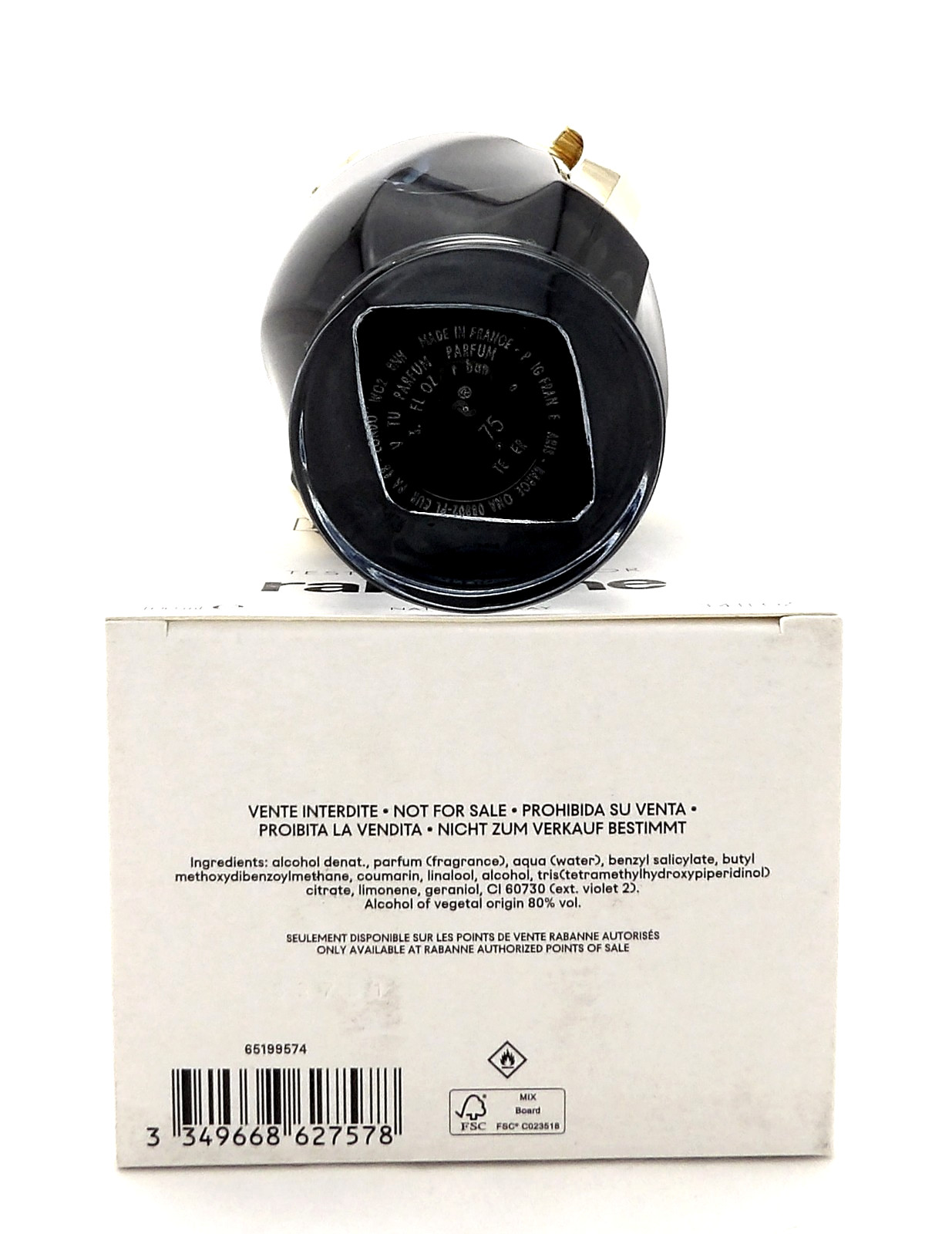 Invictus by Rabanne 100 ml./ 3.4 oz. PARFUM Spray for Men. Brand New Tester