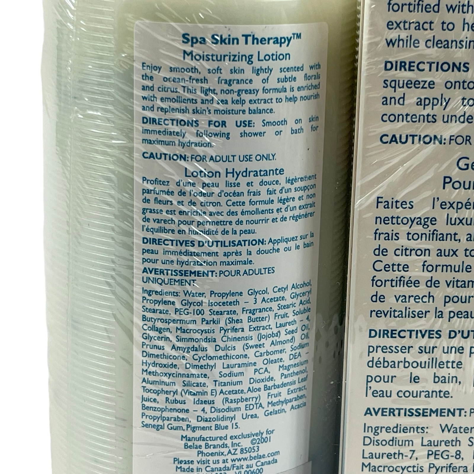 Vitabath Spa Skin Therapy Shower Gel & Moisturizing Lotion 2 Pack 10.5 Oz Gelee