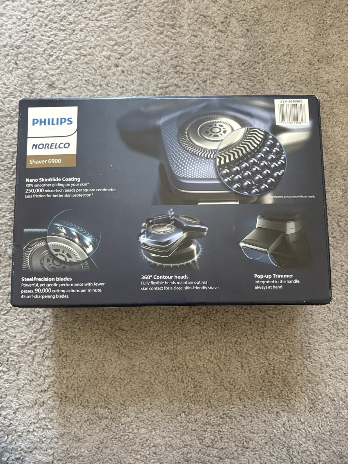 Philips Norelco Shaver 6900 with SenseIQ and Quick Clean Pod Series 6000