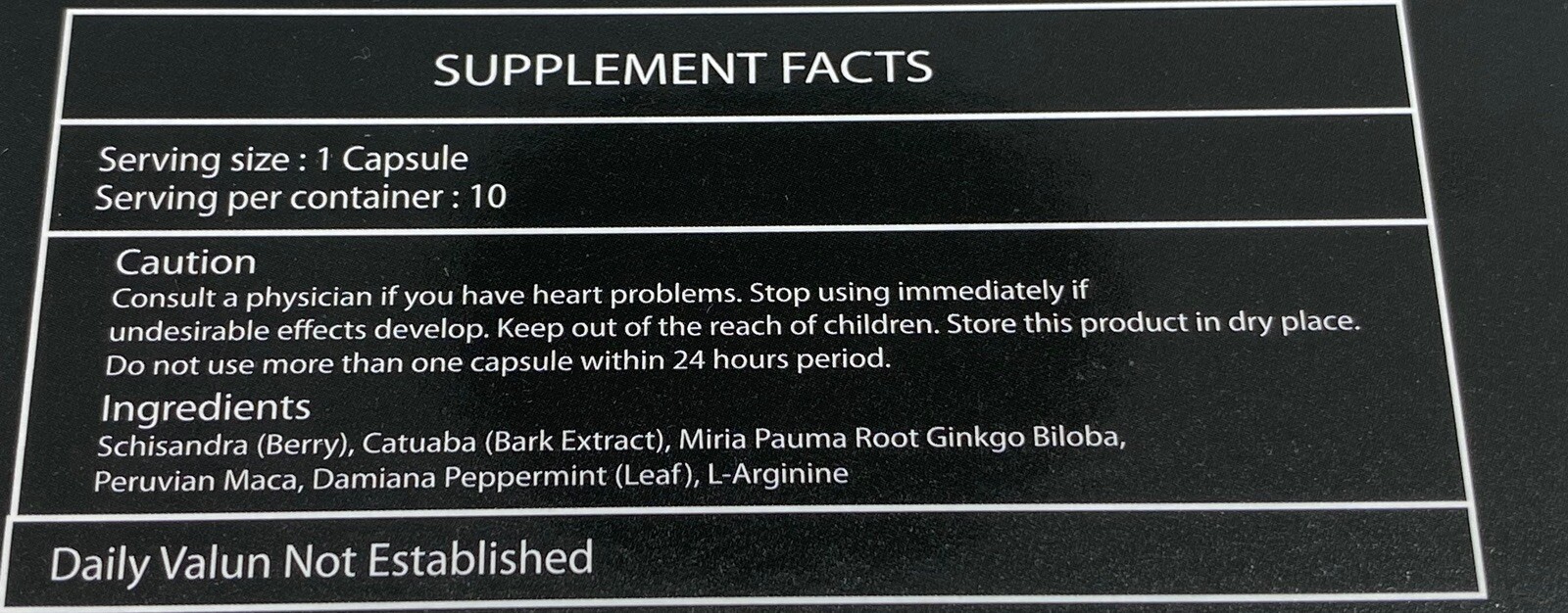 10 x Max herbal Male Enhancing Support Supplement Natural Last Longer 10 Ct