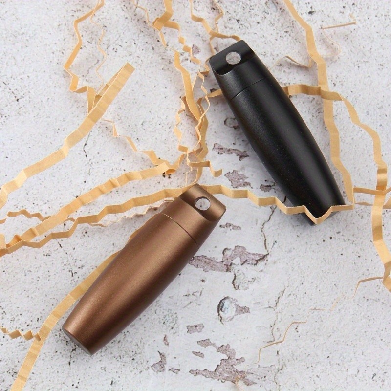 Aluminum Waterproof Pill Container Keychain Portable Travel Medicine Storage Jar