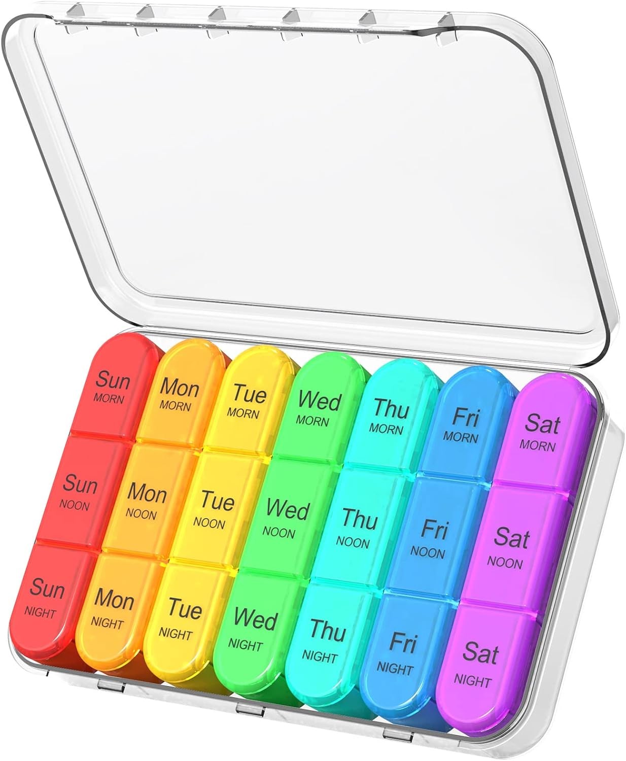 1 Weekly Pill Box Organizer 3 Times a Day 7 day Organizer Case Medicine Storage