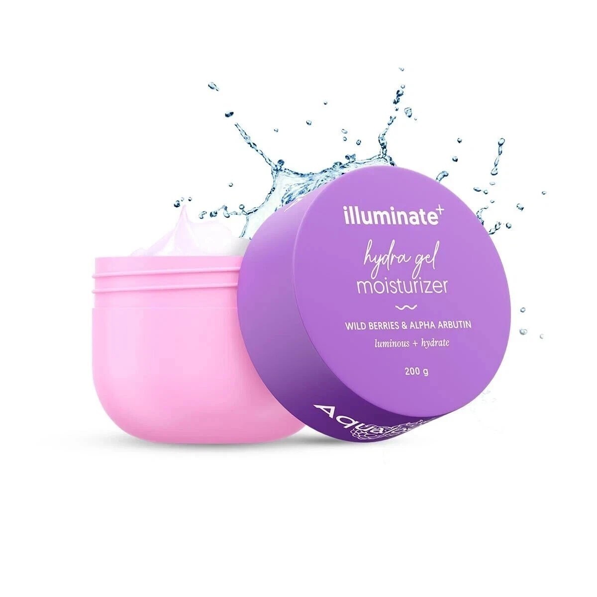 Aqualogica Illuminate Hydra Gel Moisturizer with Wild Berries Alpha Arbutin 200g