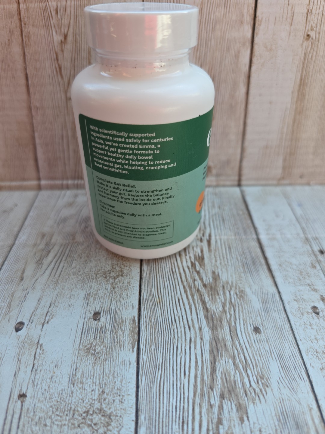 Emma Gut Health Doctors Endorsed Supplement – 60 Capsules – Relief from Gas