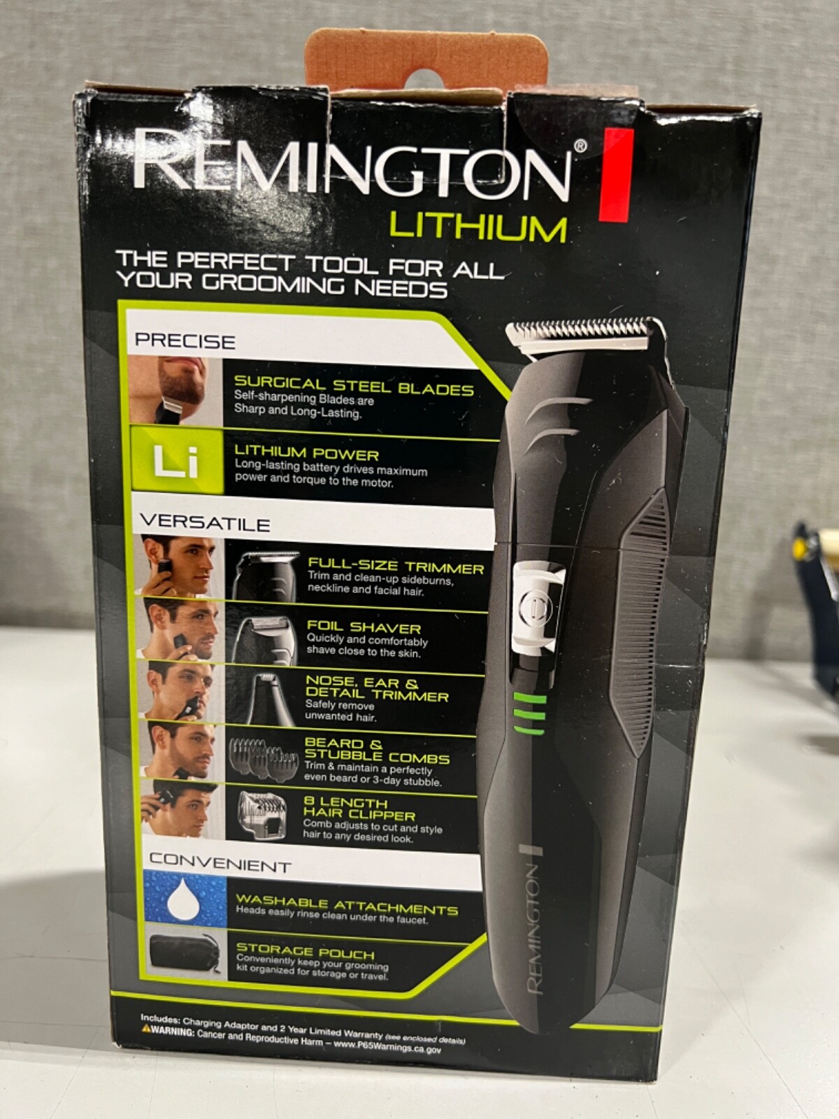 Remington Lithium All in One Grooming Kit, 8 Pc