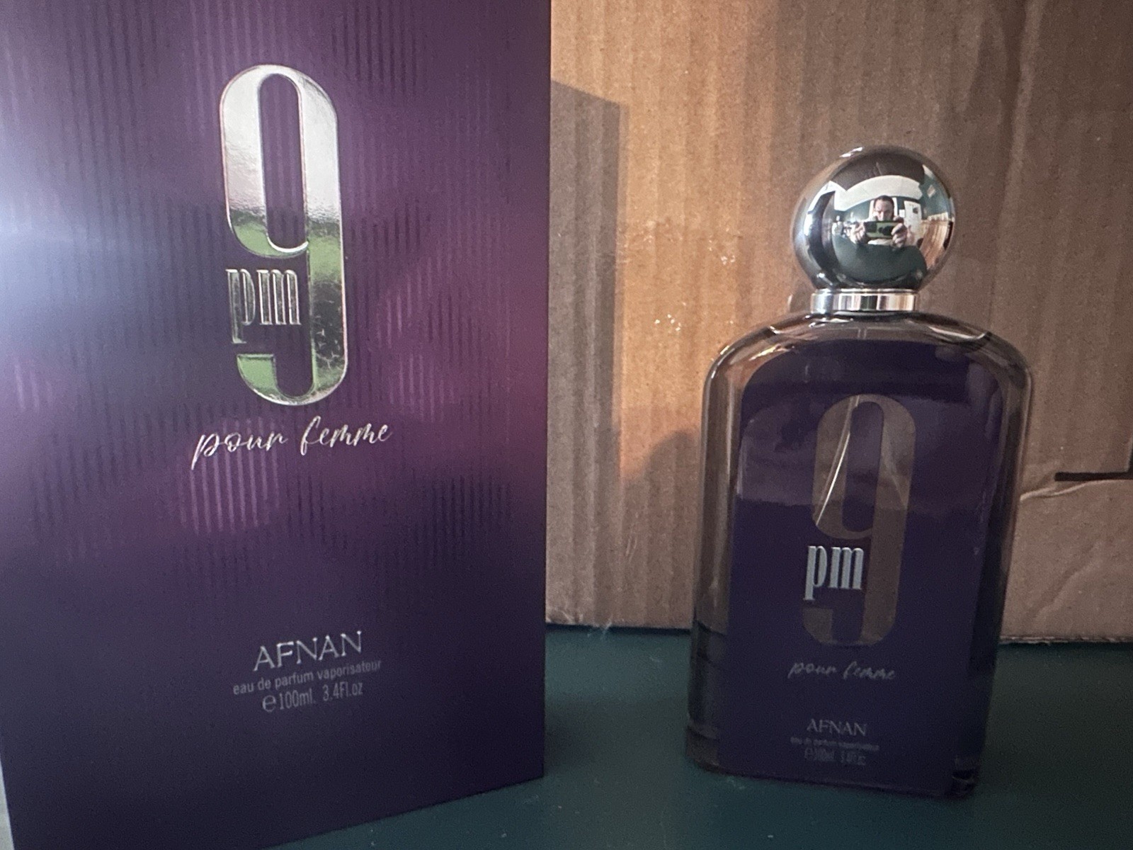 Afnan 9 PM Pour Femme By Afnan (Purple) 3.4oz/100ml Edp Spray New In Box