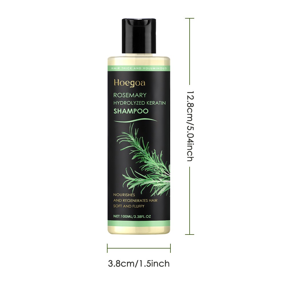 3 Pack Rosemary Hair Growth Shampoo Hydrolyzed Keratin Shampoo for Thinning Hair