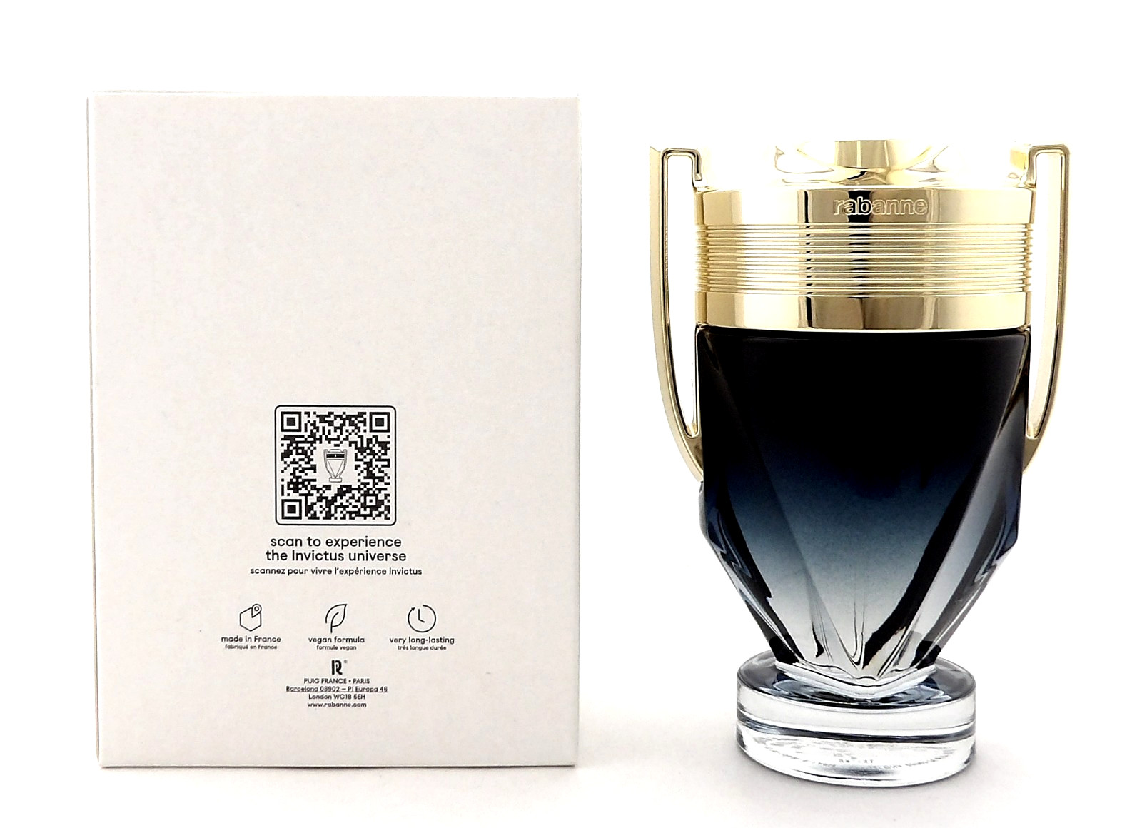Invictus by Rabanne 100 ml./ 3.4 oz. PARFUM Spray for Men. Brand New Tester