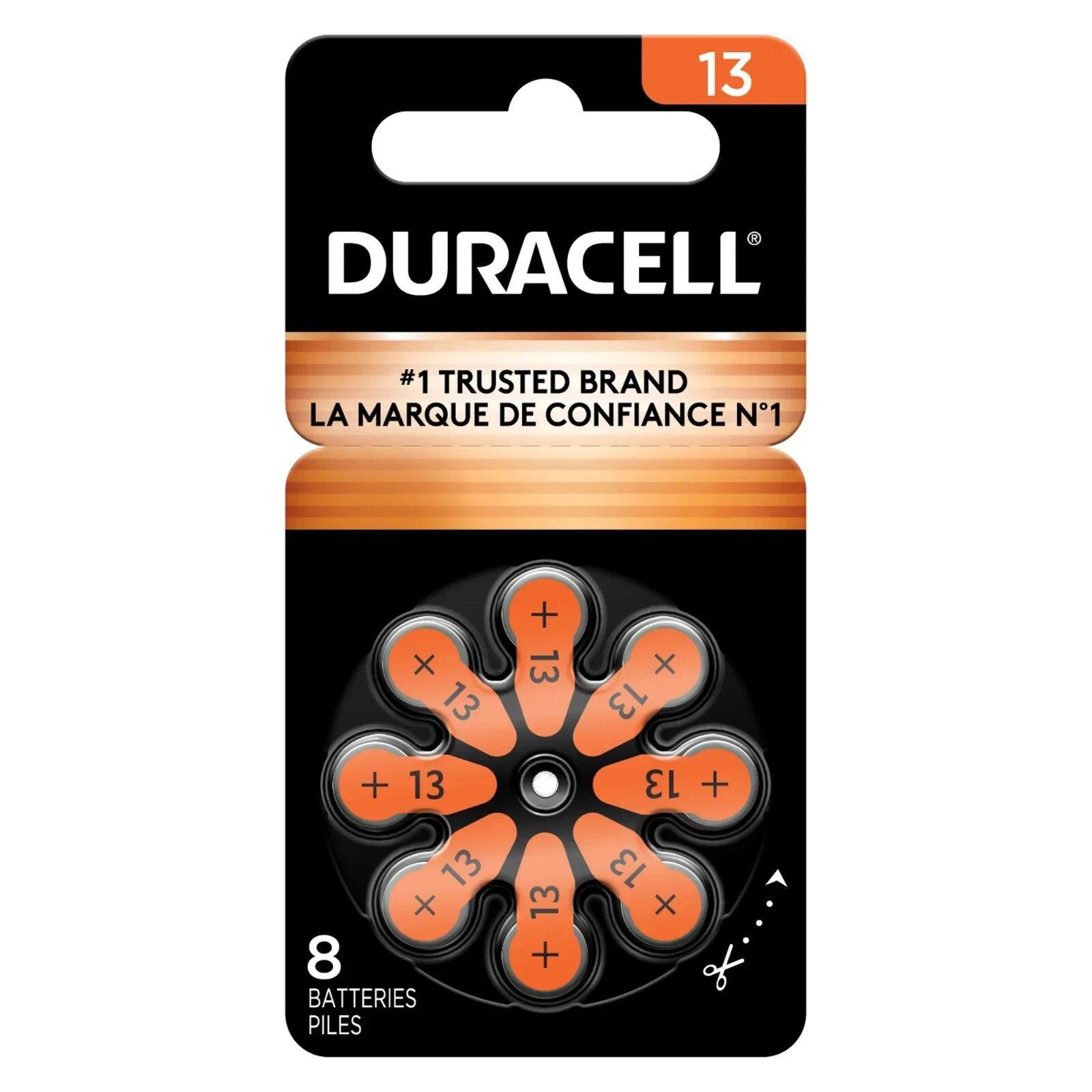 Duracell Activair Mercury Free Hearing Aid Batteries Size 13 (8-240). Exp-2029