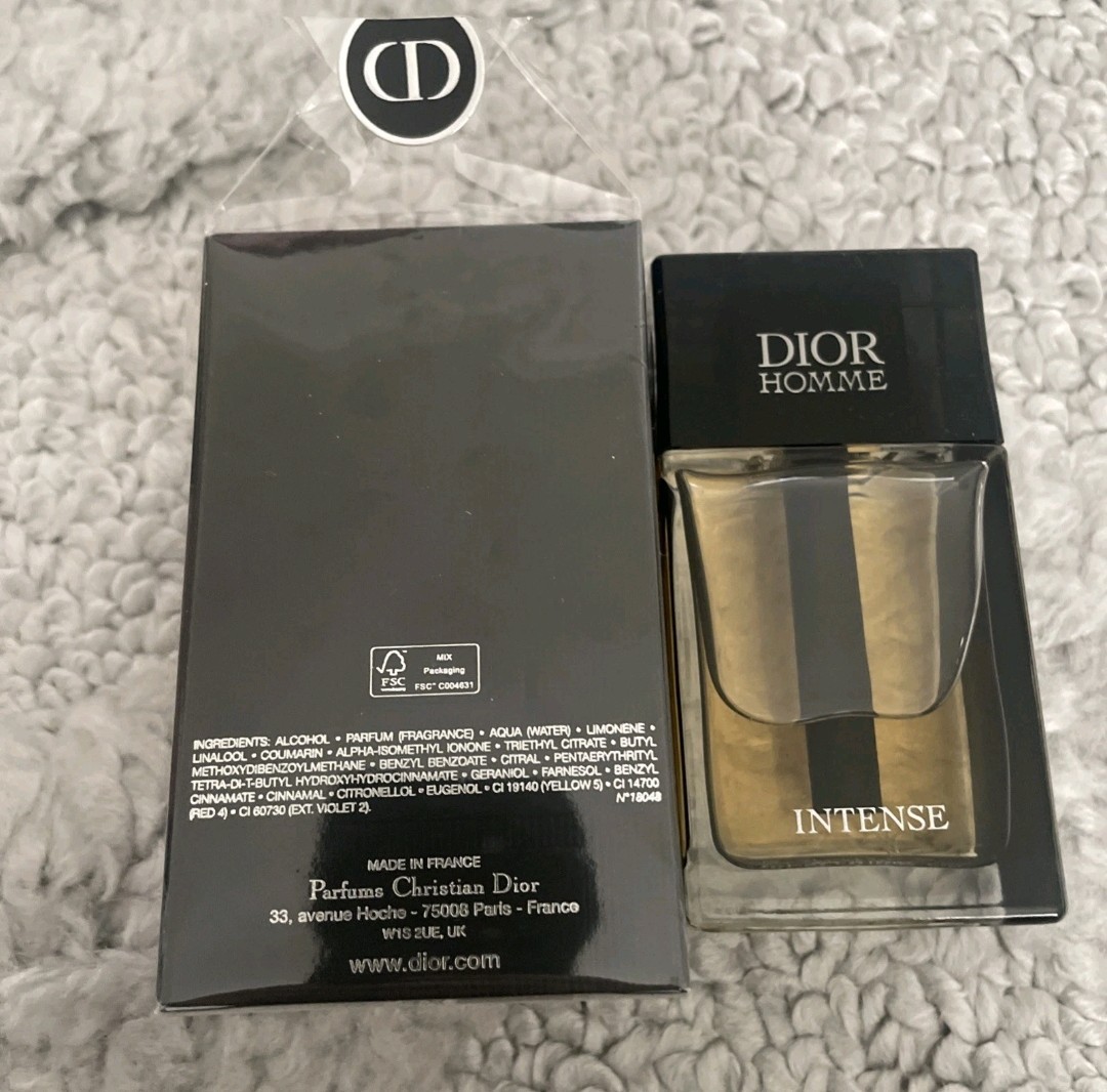 Dior Homme Intense Eau de Parfum, 50 ml Natural Spray , New in Box