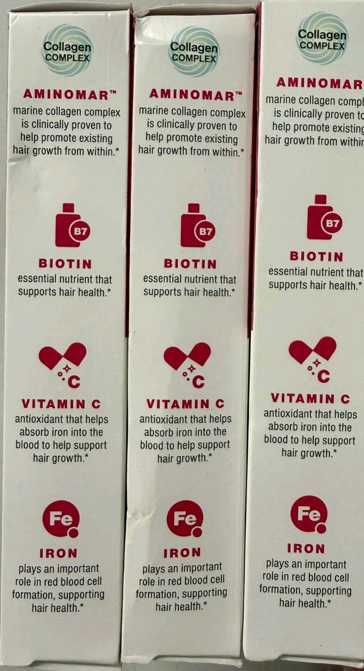 3 Viviscal Formerly x Strength Advanced Hair Women 60×3=180CT Exp 10/26