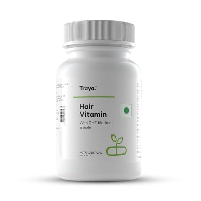 TRAYA hair vitamin with dht blockers & biotin 30capsules
