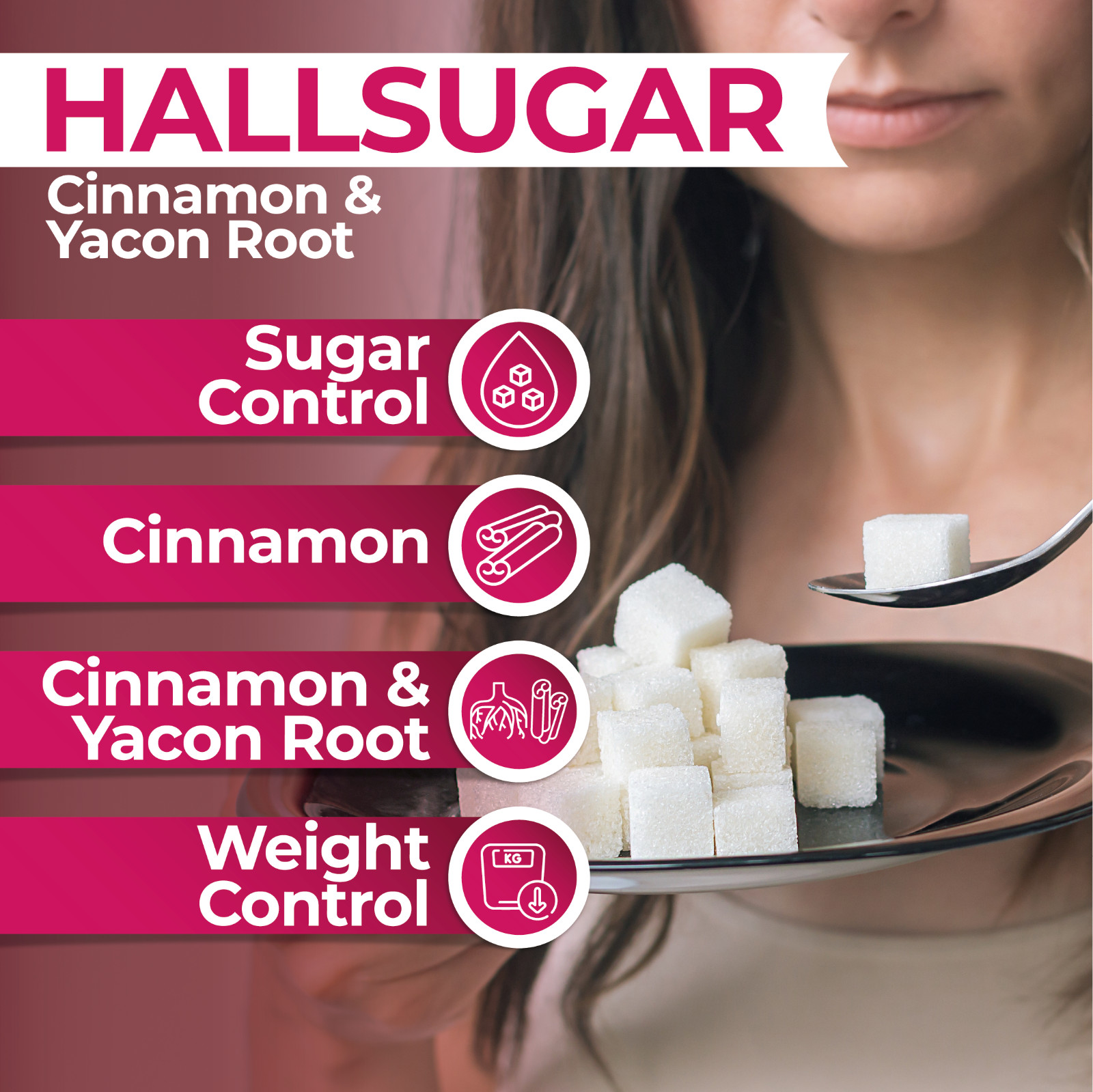 HALLSUGAR – Blood Sugar Control – Blood glucose Levels – 60 Cap