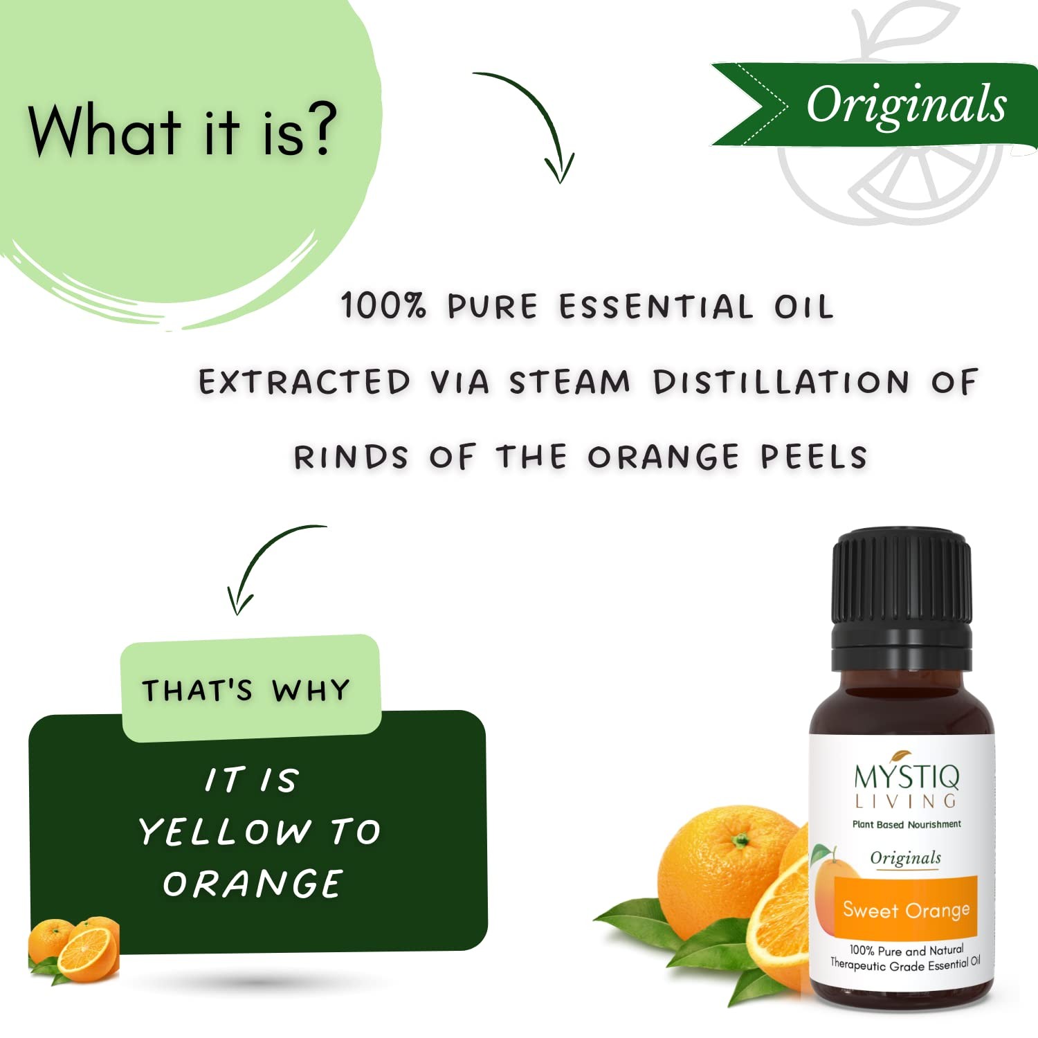 Mystiq Living Sweet Orange Essential Oil 15ml