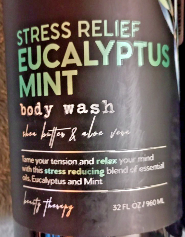 2 PACK Botanical Spa Therapy STRESS RELIEF EUCALYPTUS MINT BODY WASH Aloe 32 oz