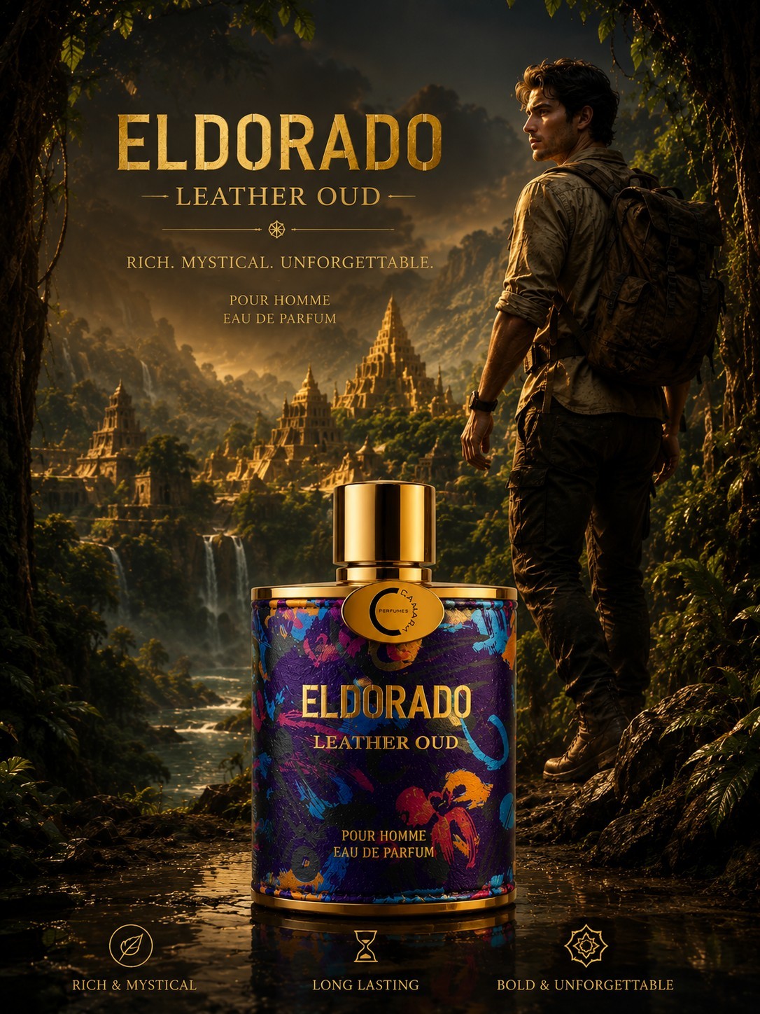 Camara Perfumes Eldorado Leather Oud EDP Spray 3.4 fl oz