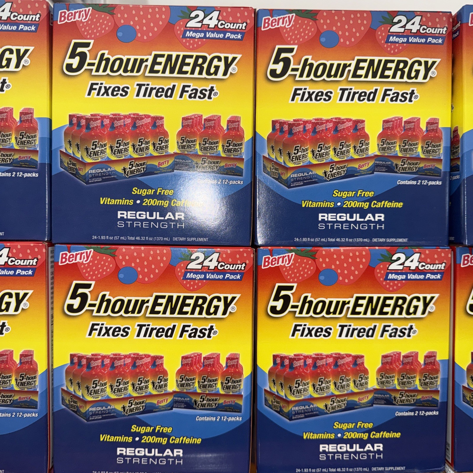 5-hour ENERGY Shot, Regular Strength Berry – 1.93 Ounce, 24 Count