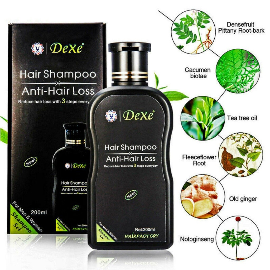 DEXE Anti-Hair Loss Shampoo Chinese Herbal Hair Regrowth For Men & Women 200ml
