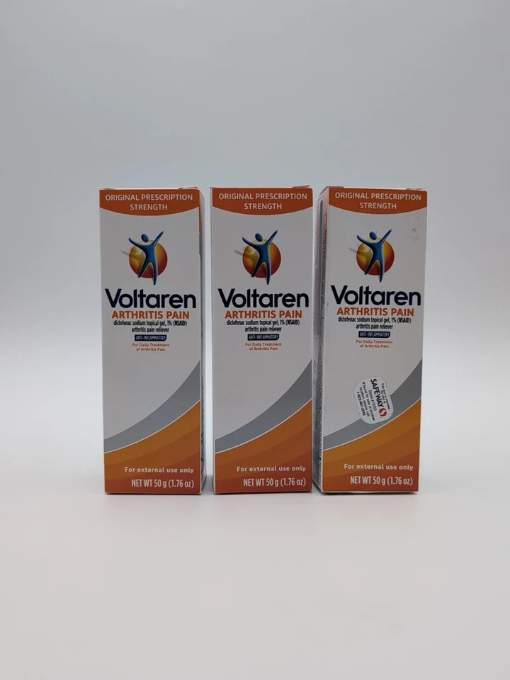 2-4 PCS Voltaren Arthritis Pain Gel 5.29 oz Easy Open Cap Gel Exp09/2027&2028