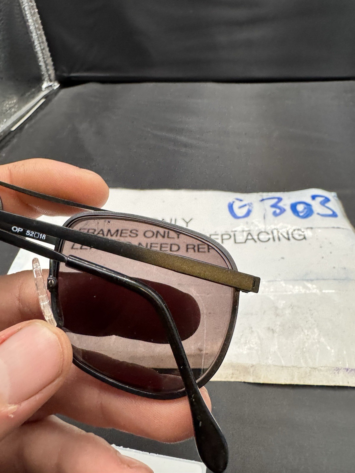 Artcraft Eyeglasses OP 52-18-140 Matte Black Square United States Vintage EB06