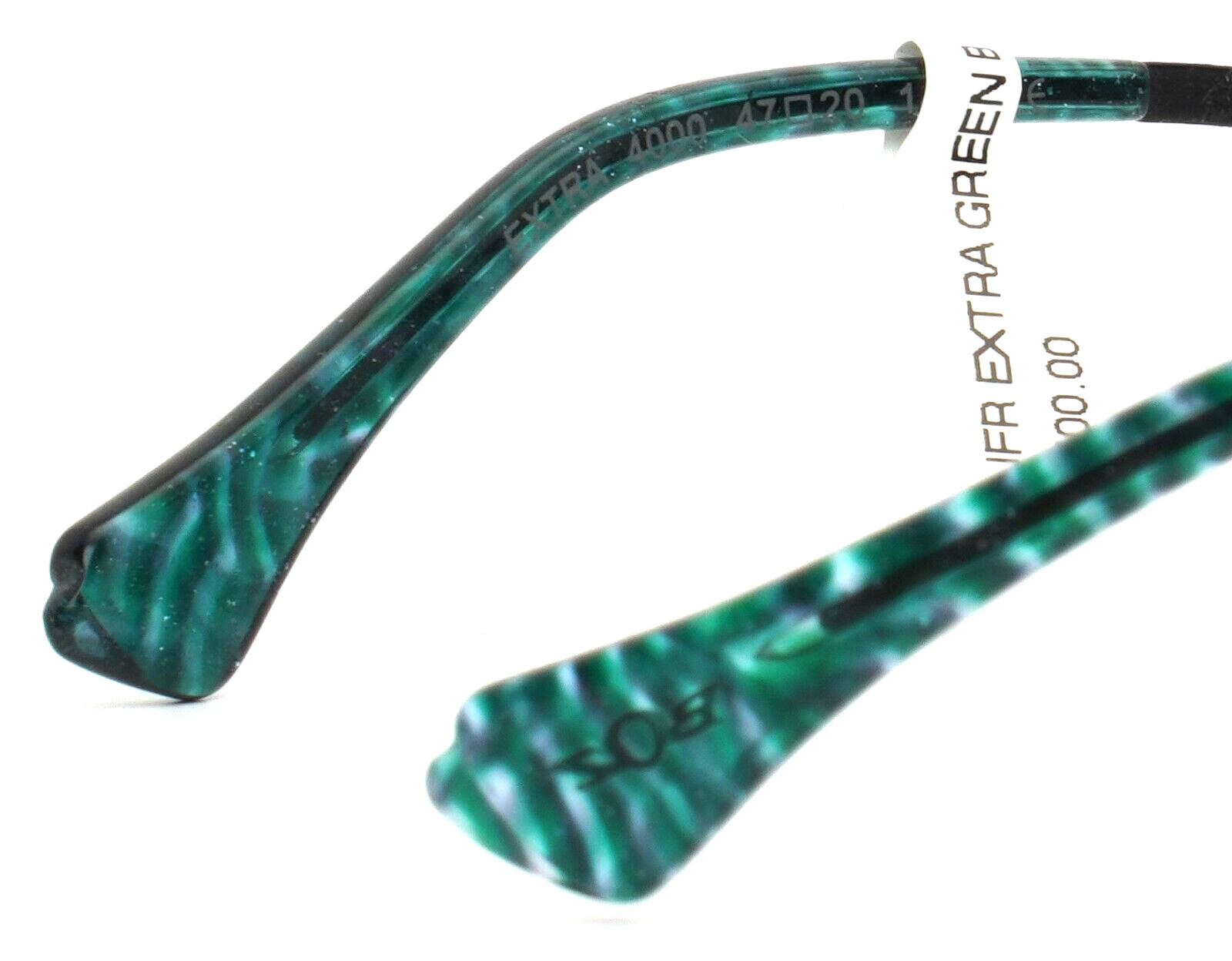 BOZ by JF REY Extra 4000 Green Black Womens Semi Cat Eye Eyeglasses 47-20-140